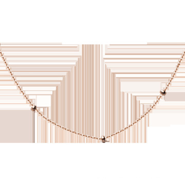 Shangjie OEM S925 Silber Einfache leichte Perle Bare Kette Halskette Gold Vermeil Halskette Gold Platted Halsketten